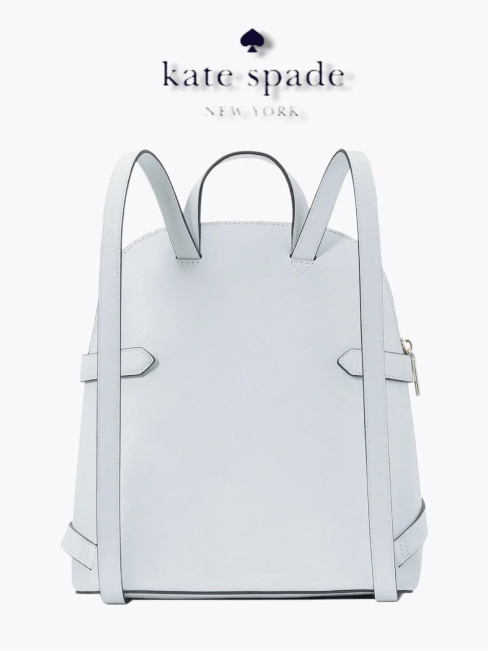 NWT Kate Spade Staci Saffiano Leather Medium Dome Backpack - Pale Hydrangea